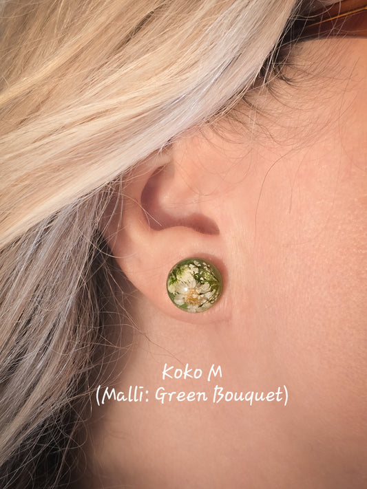 Nappikorvis Green Bouquet, kulta, M